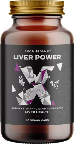 BrainMax Liver Power, komplexní podpora jater, 90 rostlinných kapslí