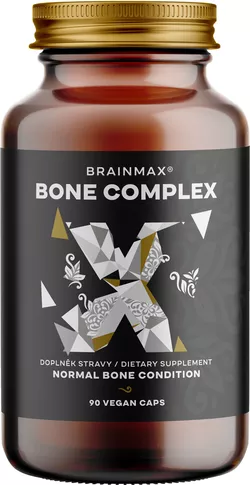 BrainMax Bone Complex, podpora zdraví kostí, 90 rostlinných kapslí